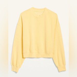 Old Navy long sleeved sweatshirt size small in color morning sun (yellow)